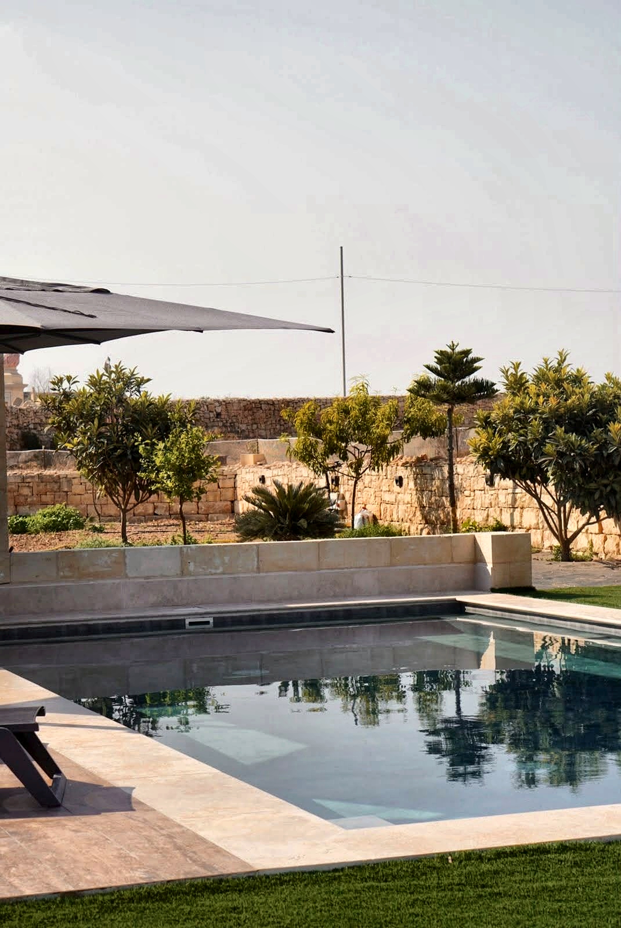 Garden view looking towards pool