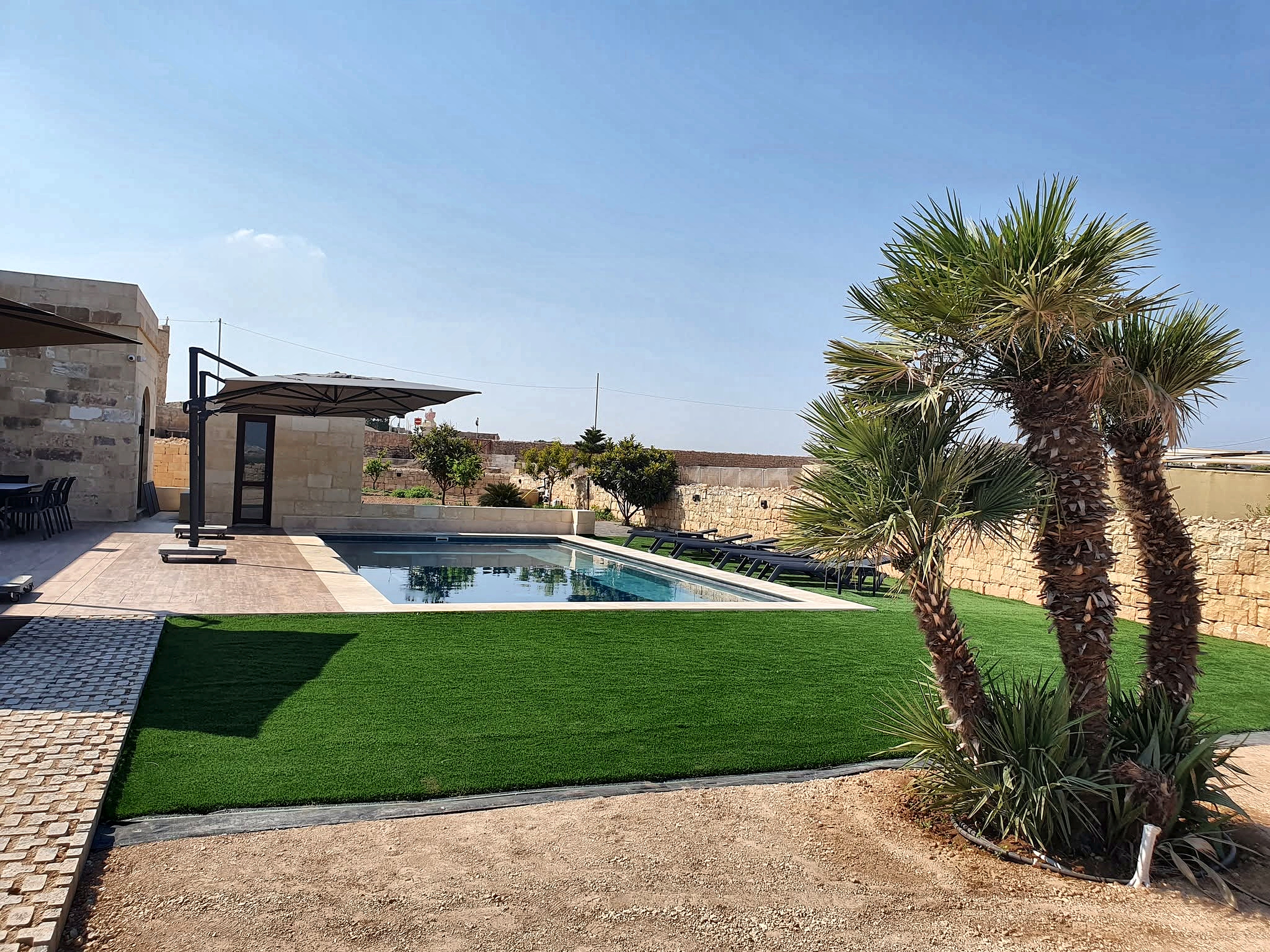 Poolside retreat overview